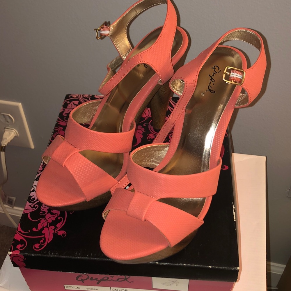 Coral Heeled Sandal